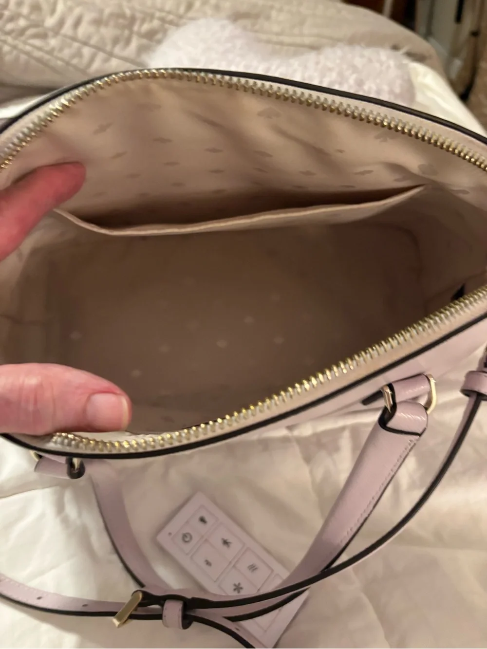 kate spade Pale LAVENDER Saffiano Dome Satchel